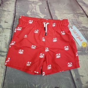 Baby Boy Swim Trunks  9M Crabs